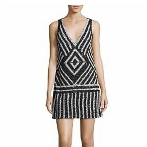 ALICE + OLIVIA Sequin Beaded Venetia A-Line Dress